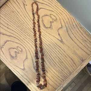 Amber bead necklace